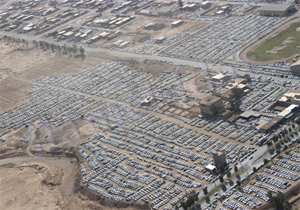 تصاویر هوایی از وضعیت شهر و پارکینگ‌ شهرستان مهران + فیلم