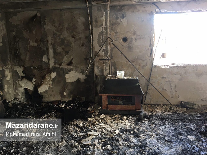 انفجار در شهرک دویست واحدی صبا آمل+ تصاویر