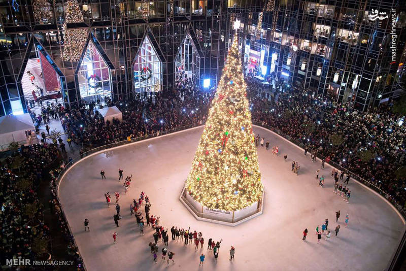 تزیین شهرهای جهان در آستانه کریسمس‎