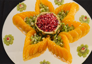 آموزش تزیین میوه‌های شب یلدا + فیلم