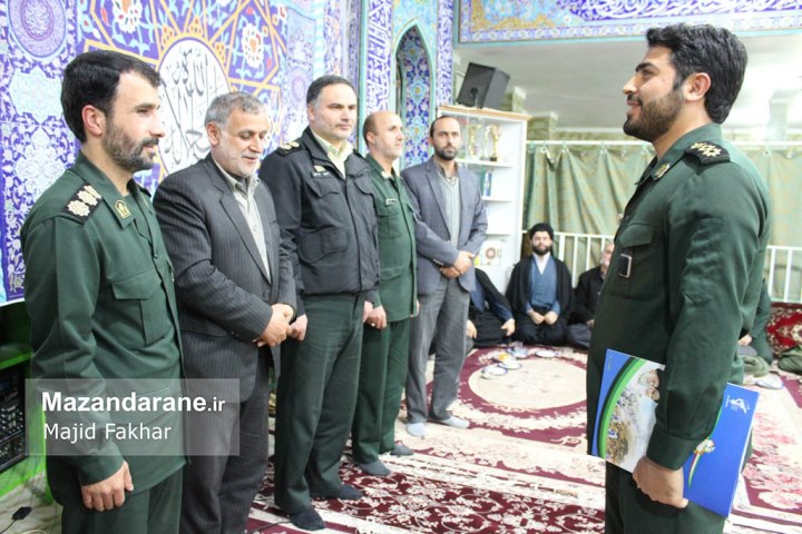 مراسم تودیع و معارفه فرمانده حوزه بسیج قدس آمل برگزار شد+ تصاویر