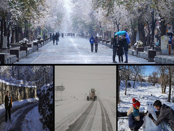 برف و باران در آسمان ایران؛ جزئیات تعطیلی مدارس و وضعیت جاده‌ها+عکس