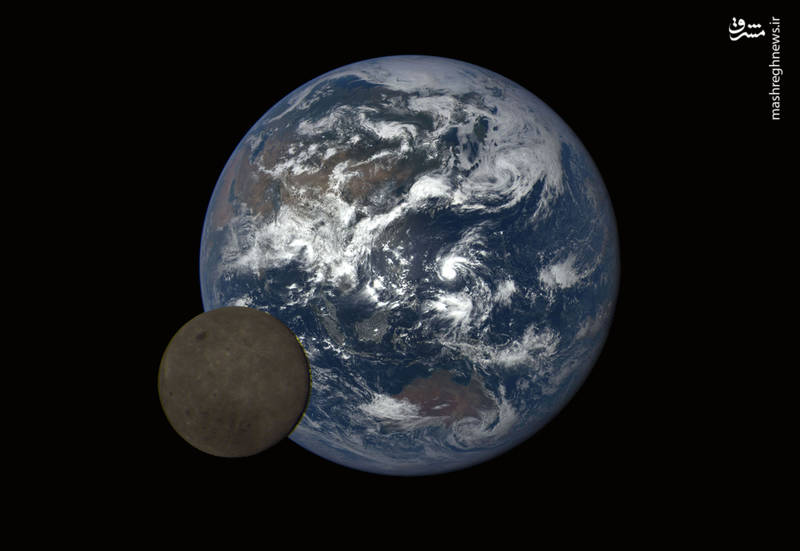 تماشای ماه و زمین از نمای دور
