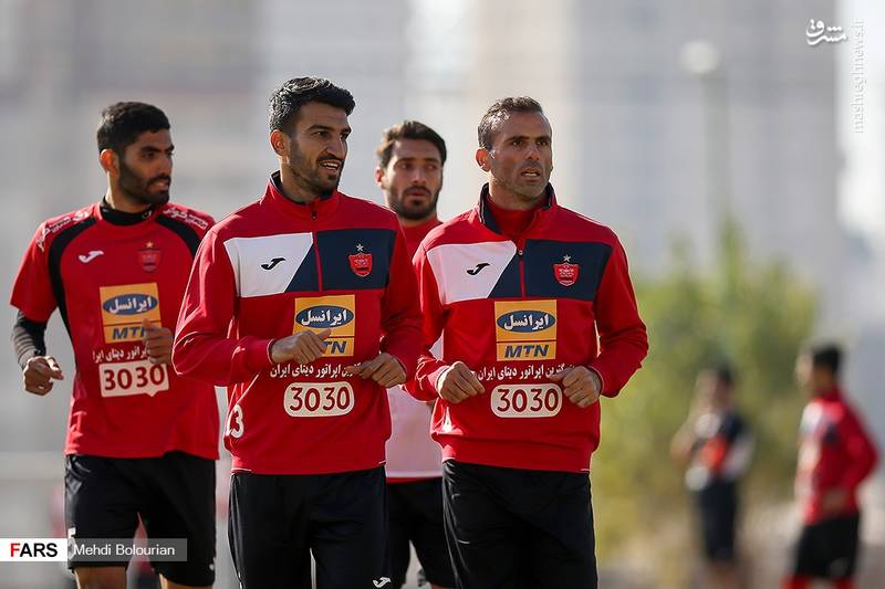 تمرین تیم فوتبال پرسپولیس
