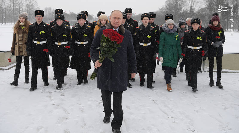 حضور پوتین در موزه جنگ