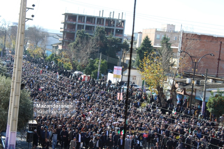 راهپیمایی مردم بابل و قائمشهر در محکومیت اغتشاشات اخیر+ تصاویر