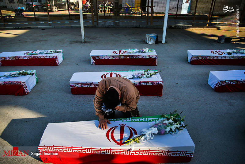 ورود پیکر ۲۸ شهید دفاع مقدس به کشور