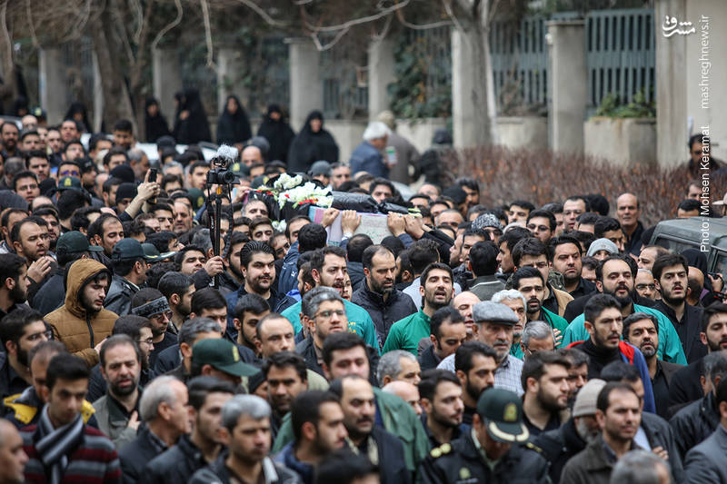 تشییع پیکر شهید خیابان پاسداران؛ «محمدحسین حدادیان»