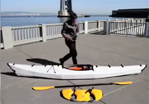 قایق جالبی که قابل حمل است و فقط ۱۴ کیلوگرم وزن دارد! + فیلم