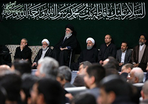 مداحی سعید حدادیان در پنجمین شب عزاداری ایام فاطمیه با حضور رهبر انقلاب + فیلم