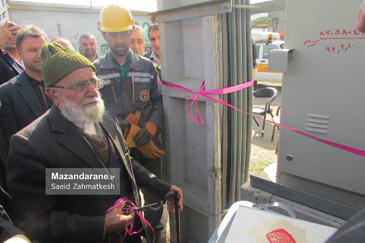 راه اندازی ترانس برق فشار قوی در روستای سرخ کلادشت سر آمل+ تصاویر