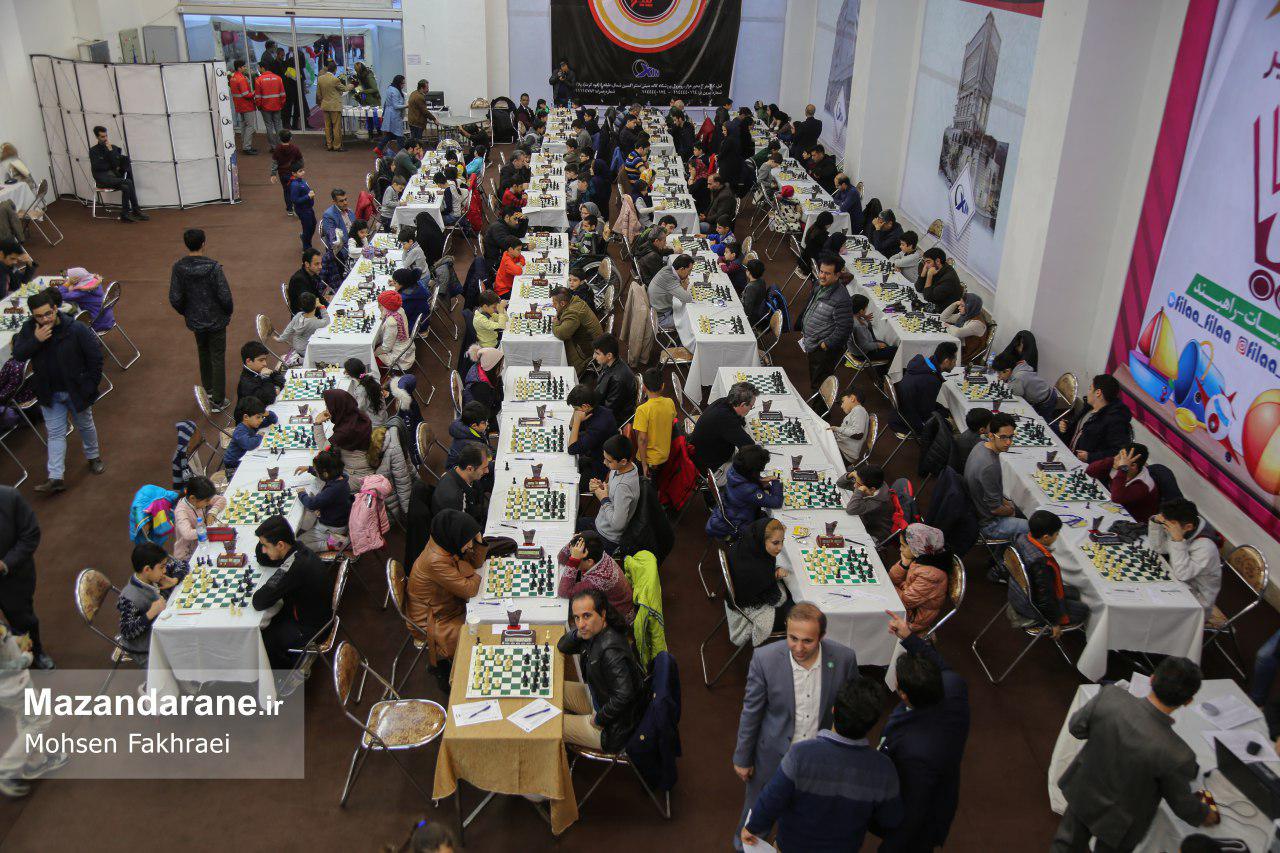مراسم اختتامیه مسابقات شطرنج بین‌المللی اکسین کاپ در آمل