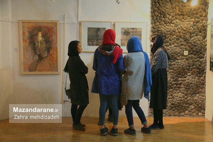 نمایشگاه گروهی هنرمندان نسل نو آمل افتتاح شد+ عکس