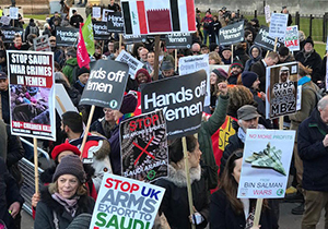 اعتراض شدید مردم لندن به سفر ولیعهد عربستان + فیلم