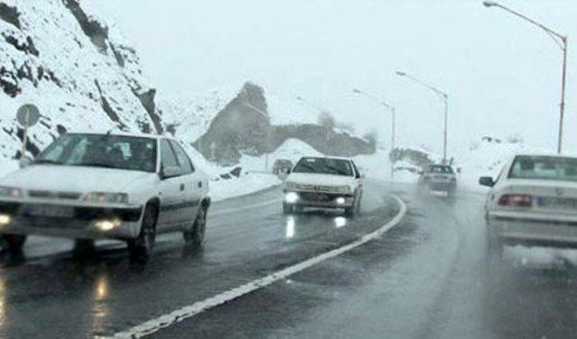 جاده های کوهستانی مازندران لغزنده است