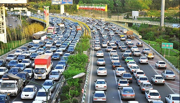 ترافیک نیمه سنیگن جاده‌های مازندران در روز‌های پایانی تعطیلات نوروزی