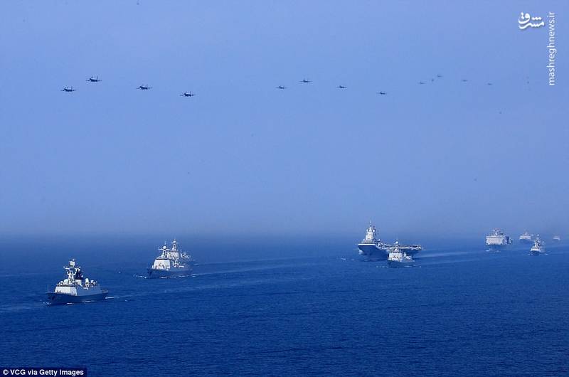 بزرگترین رزمایش دریایی چین