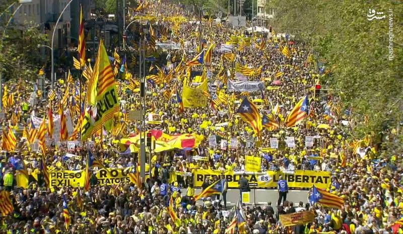 راهپیمایی بزرگ بارسلون