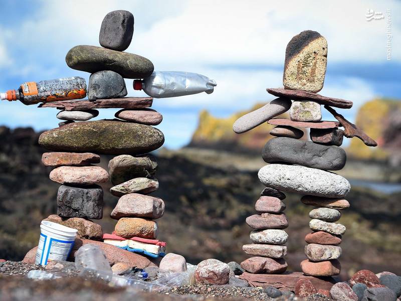 مسابقه جالب سنگ‌ها در سواحل اسکاتلند