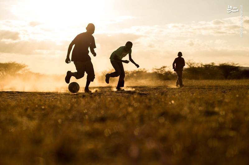 عکس/ بازی فوتبال کودکان در کنیا