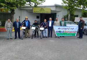 دوچرخه سواران آملی مسیر آمل به مشهد را رکاب می زنند+ عکس