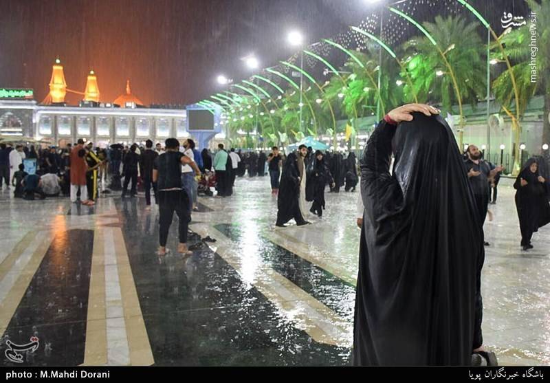 بارش رحمت الهی در کربلا