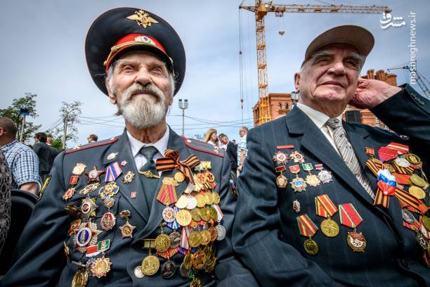 عکس/ پیرمردهای پرافتخار روسیه