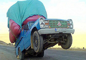 تک چرخ زدن نیسان آبی + فیلم