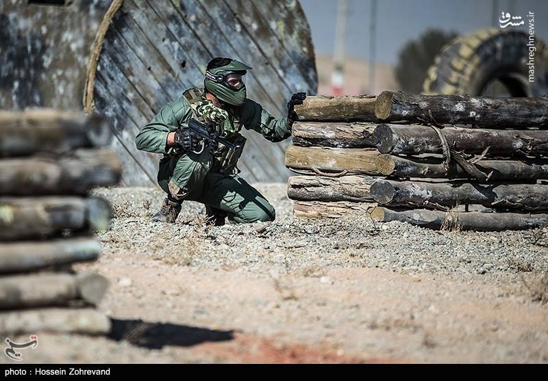 تمرین پینت بال یگان ویژه فاتحین