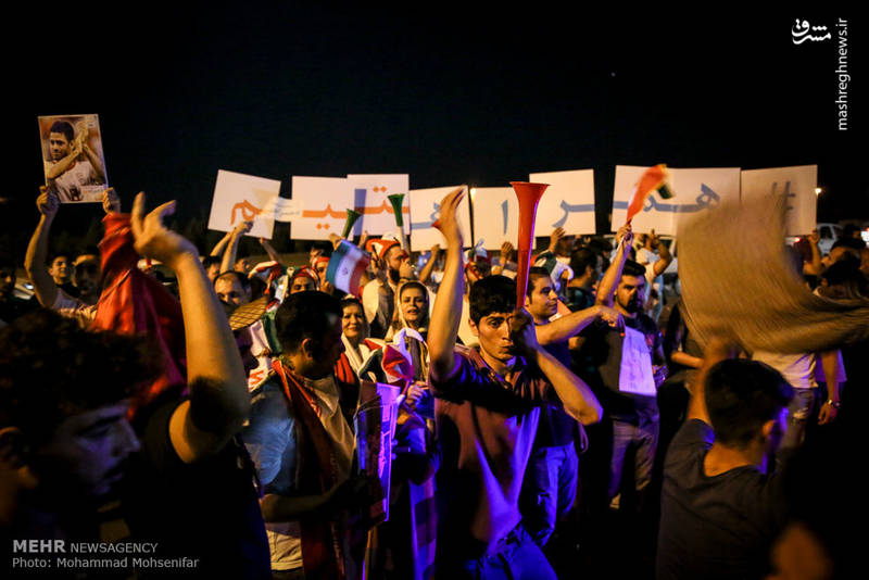 استقبال باشکوه مردم از بازیکنان تیم ملی