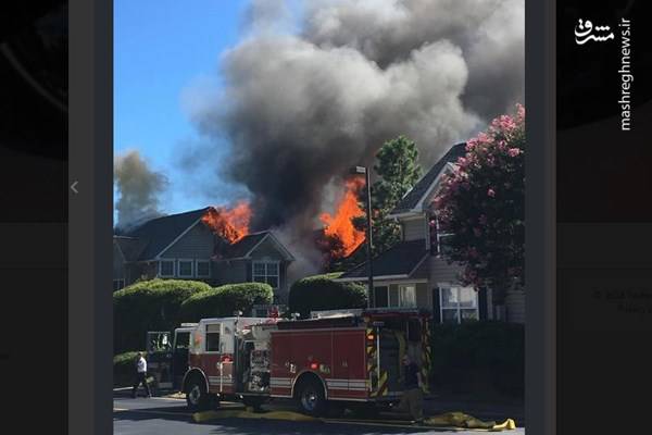 سقوط یک بالگرد به روی ساختمان مسکونی