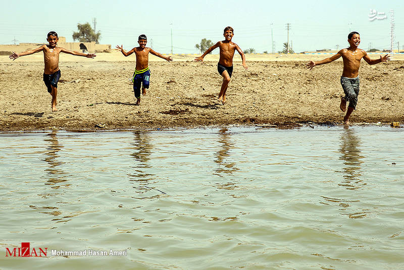 تفریح تابستانه بچه‌های کارون