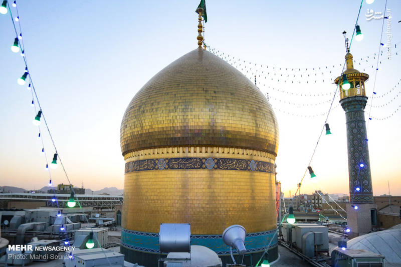 مراسم تعویض پرچم حرم حضرت معصومه(س)‎