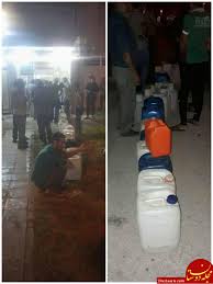 صف شبانه آب شرب در خرمشهر