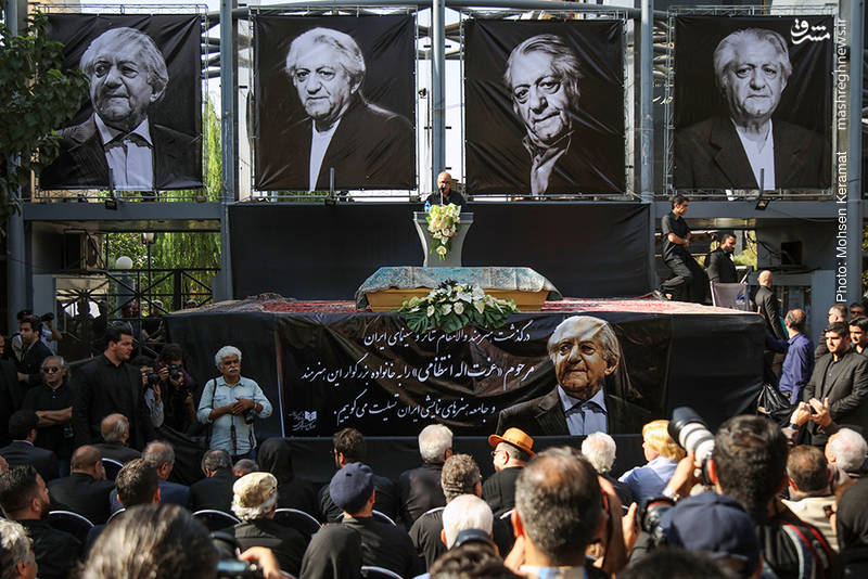 مراسم تشییع پیکر “عزت‌الله انتظامی”