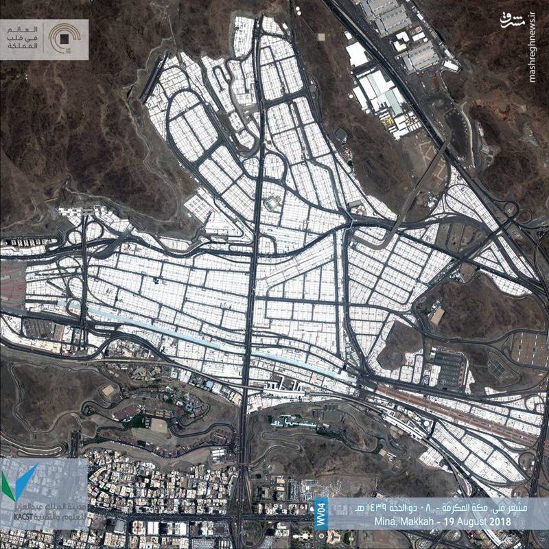 تصاویر هوایی از صحرای عرفات