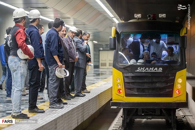 بازدید شهردار تهران از خط ۶ مترو