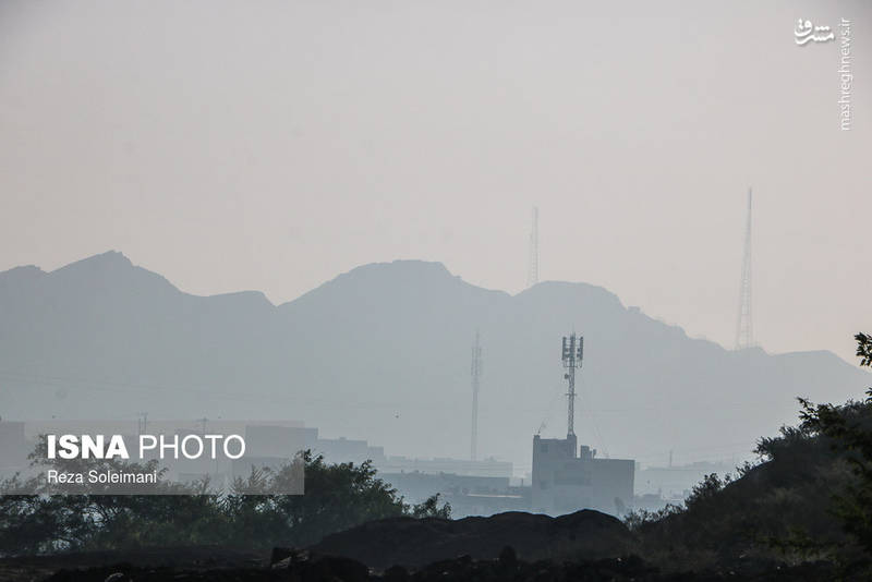 عکس/ آسمان اهواز دوباره دودی شد!