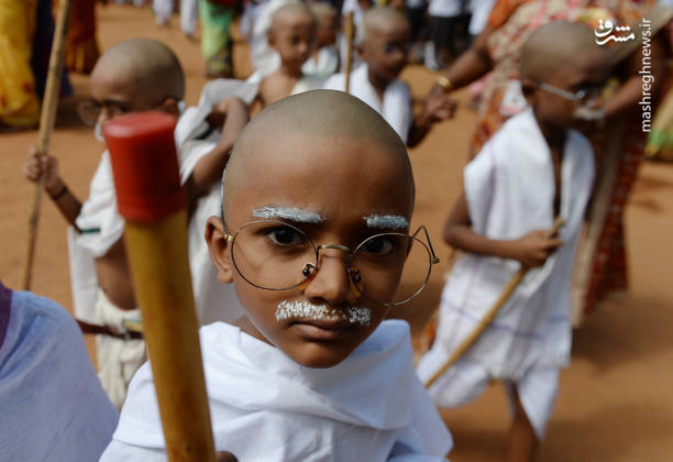 مراسم بزرگداشت «گاندی» در هند