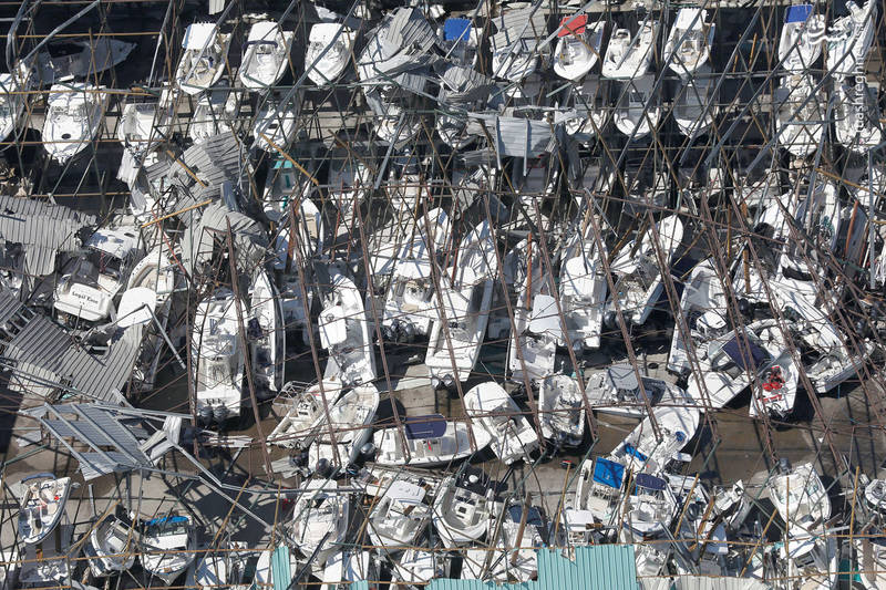 خسارت‌های سنگین طوفان مایکل در فلوریدا