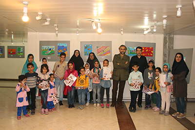 تقدیر از نقاشان کوچک حوزه هنری مازندران