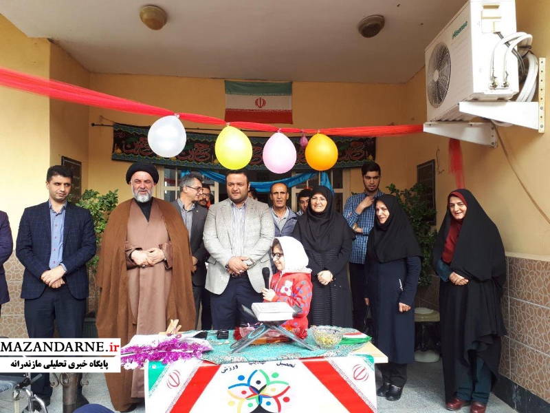 زنگ افتتاح مسابقات ورزشی در مدرسه دخترانه استثنایی زنده یاد امیررضا دادگر آمل