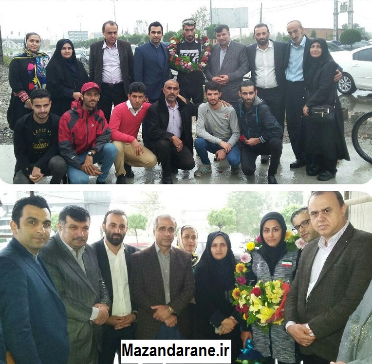 آیین استقبال از ۲ ورزشکار آملی در مسابقات برون مرزی