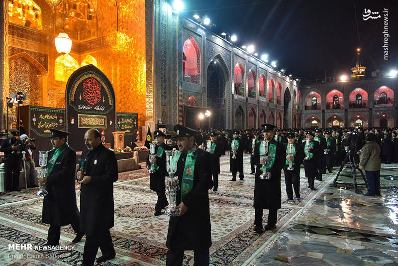 عکس/ حرم رضوی در شب شهادت امام رضا(ع)