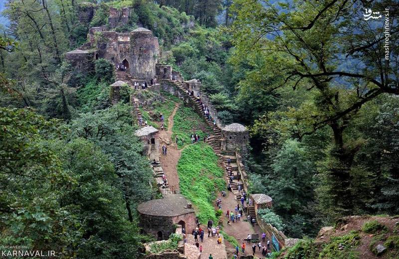 تصویری زیبا از طبیعت قلعه رودخان