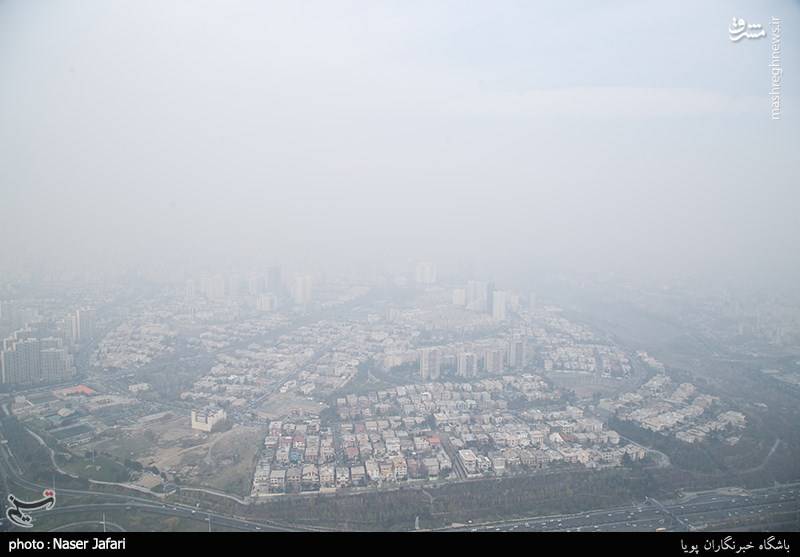 عکس/ آلودگی شدید هوای تهران