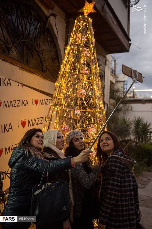 عکس/ اولین کریسمس آرام دمشق پس از ۷ سال جنگ