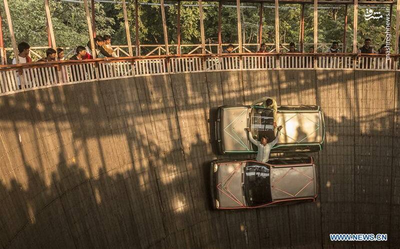 عکس/ هنرنمایی روی دیوار مرگ