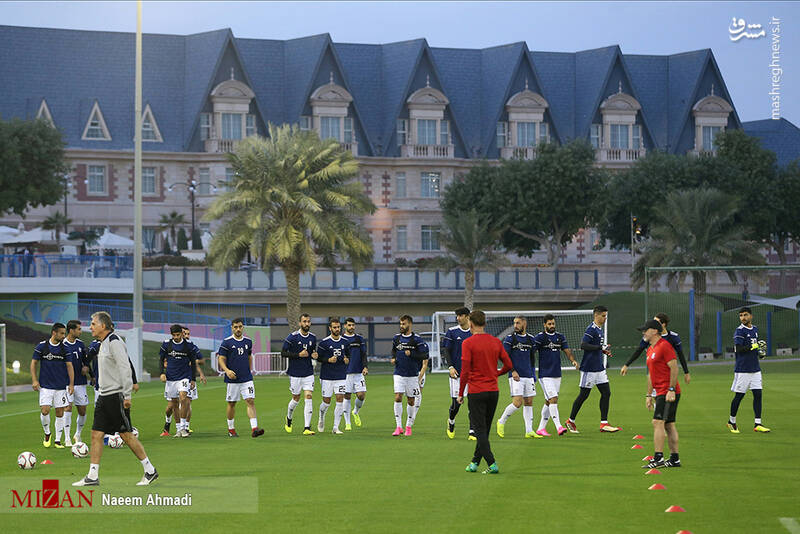 تمرین تیم‌ملی پس از اعلام لیست ۲۳ نفره