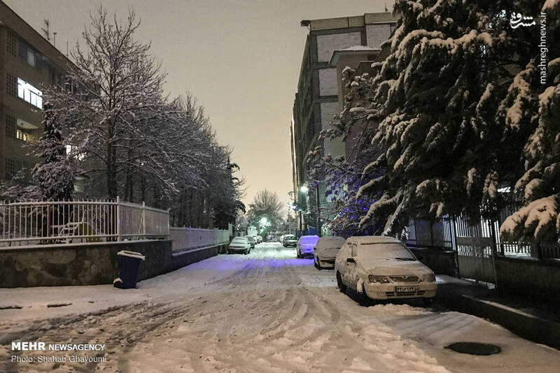 عکس/ تهران در رخت سفید برف